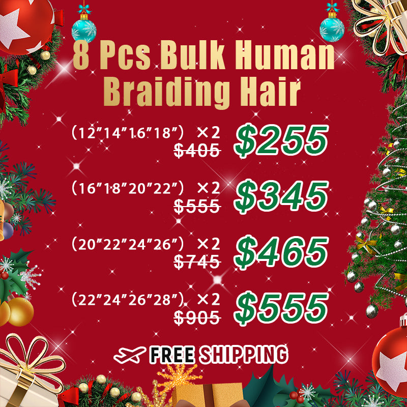 Bundle Deals | Bulk Human Braiding Hair 8 Pieces For Sale