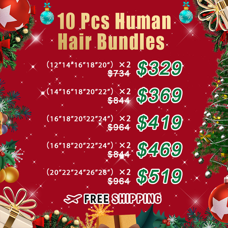 Bundle Deals | 10 Pieces Weft Bundle Hair Extensions For Sale
