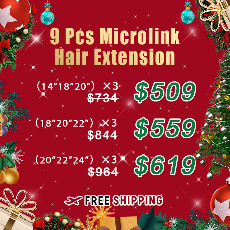 Bundle Deals | Microlink Hair Extenisons 9 Pieces