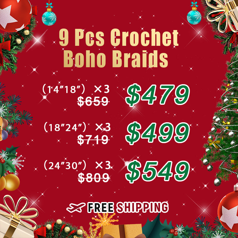 Bundle Deals | Crochet Boho Braids 6 Pieces For Sale