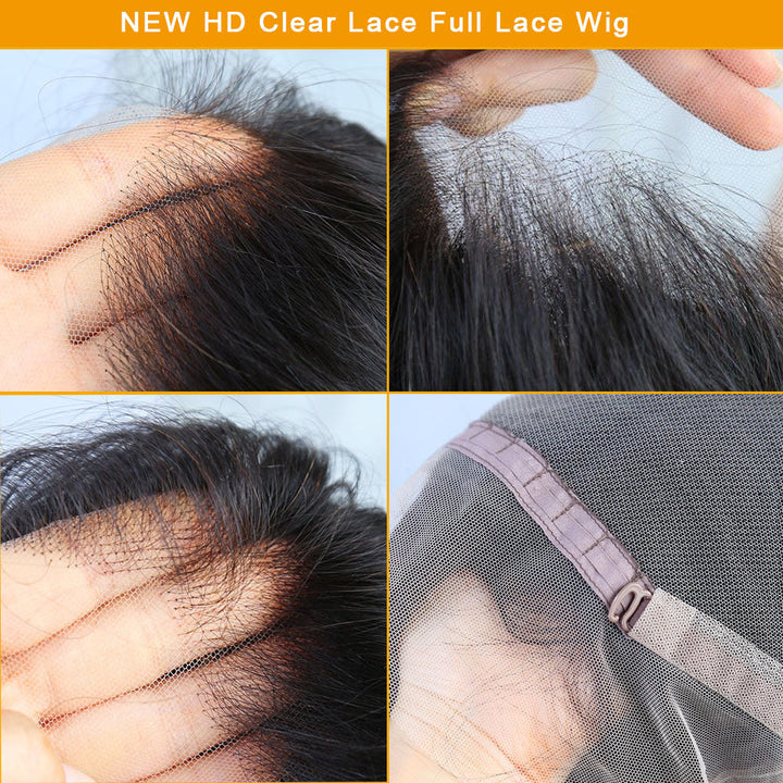 Pre Plucked Water Wave HD Full Lace Wig Human Hair BDF-Y2