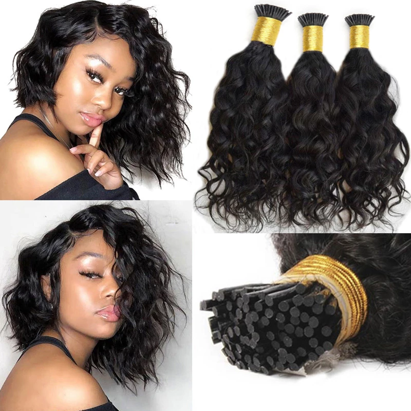 I TIP HAIR EXTENSION Short Loose Wave Human Hair Eayonhair