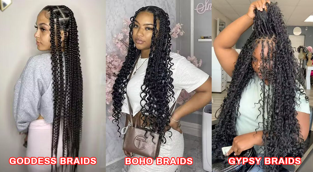 Goddess Braids vs Boho Braids vs Gypsy Braids: Exploring the Differences
