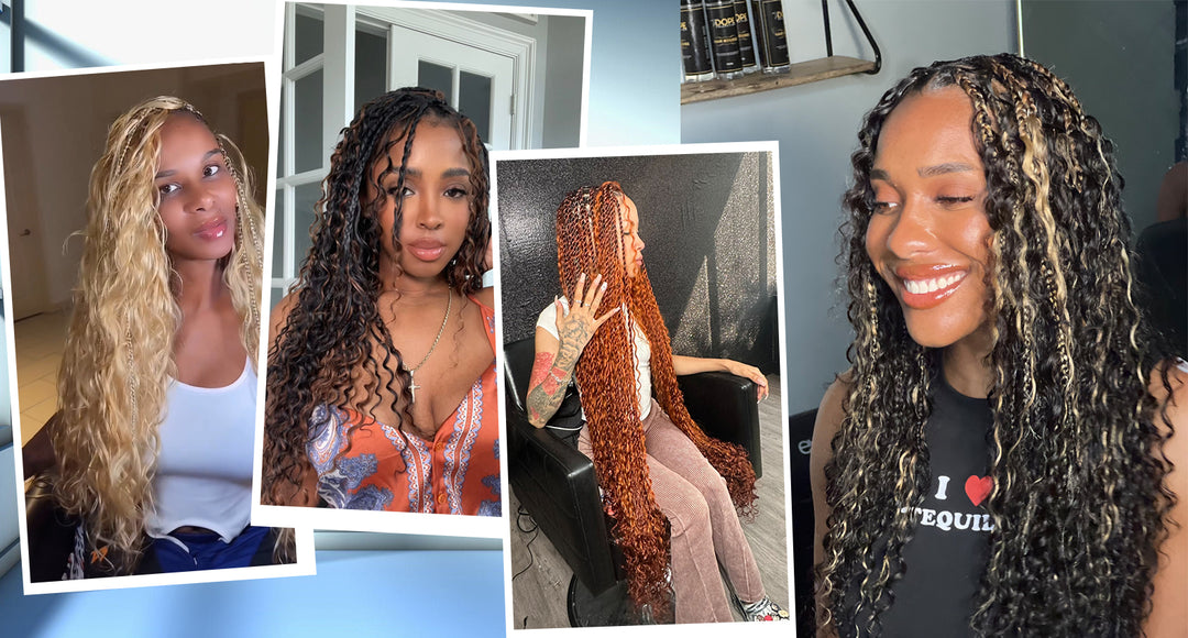 Trendy Braiding Hair Blend | Mixed Colour Braids | Knotless Braids