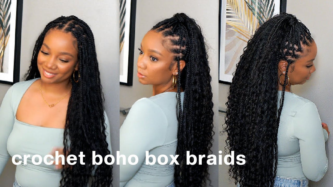 Boho Box Braids| Crochet Hair| Tutorial & Review