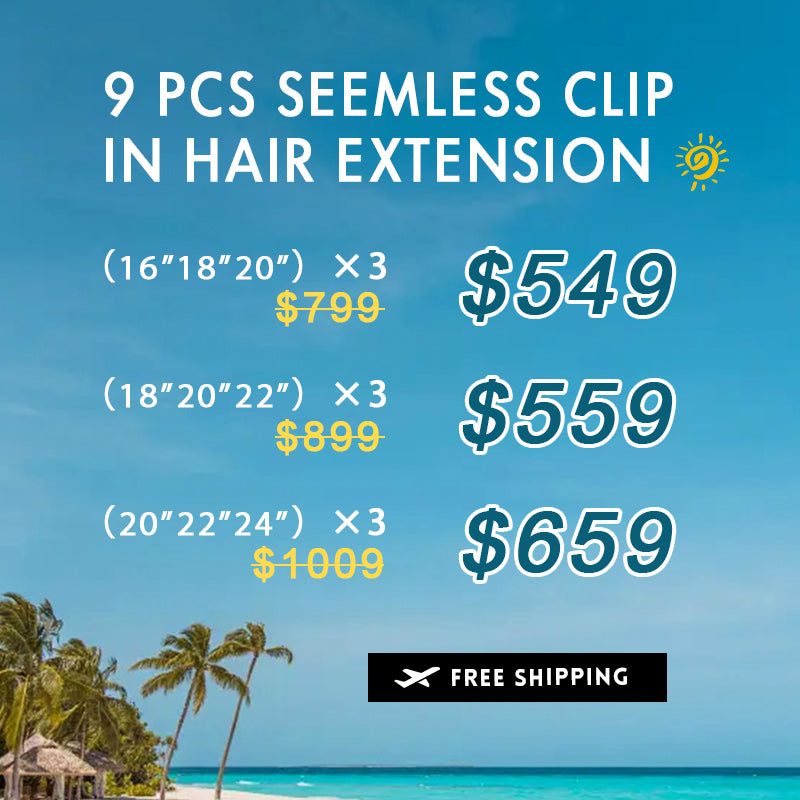 Bundle Deals |Seamless Clip In Hair Extensions 9 Pieces For Sale
