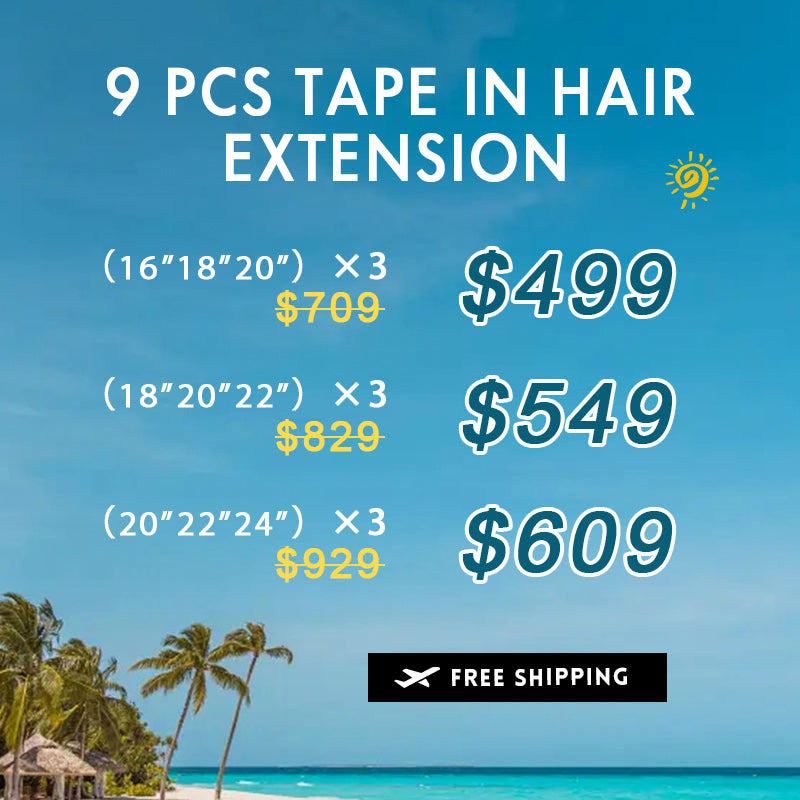 Bundle Deals |Tape In Hair Extensions 9 Pieces For Sale