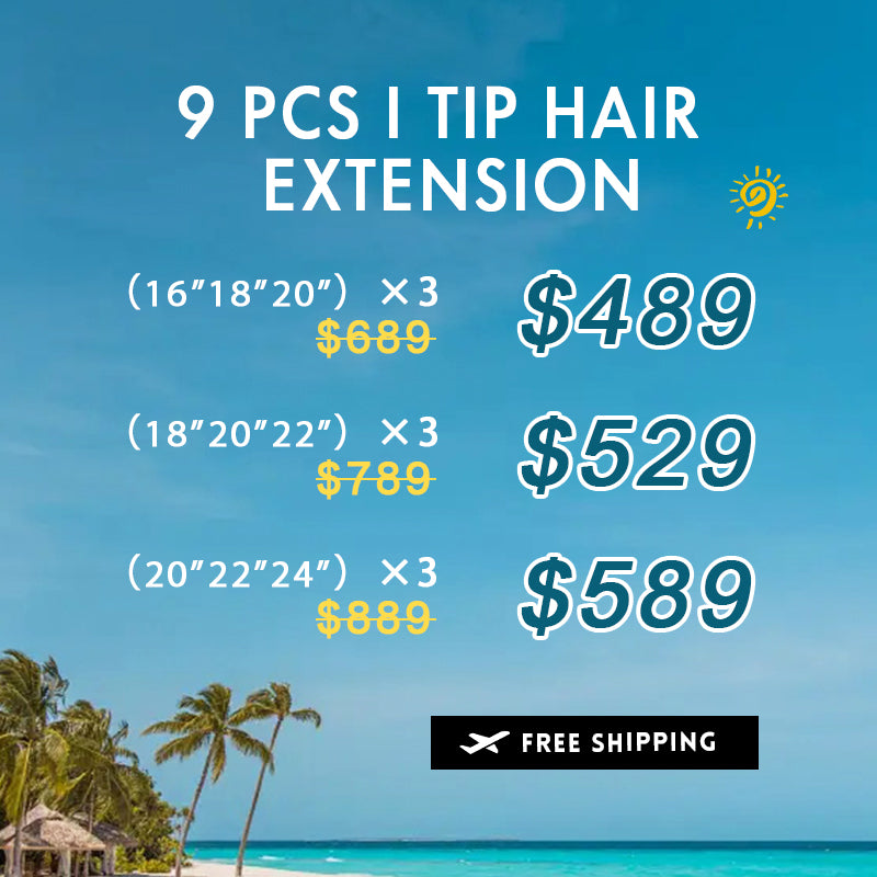 Bundle Deals | I Tip Hair Extensions 9 Pieces For Sale