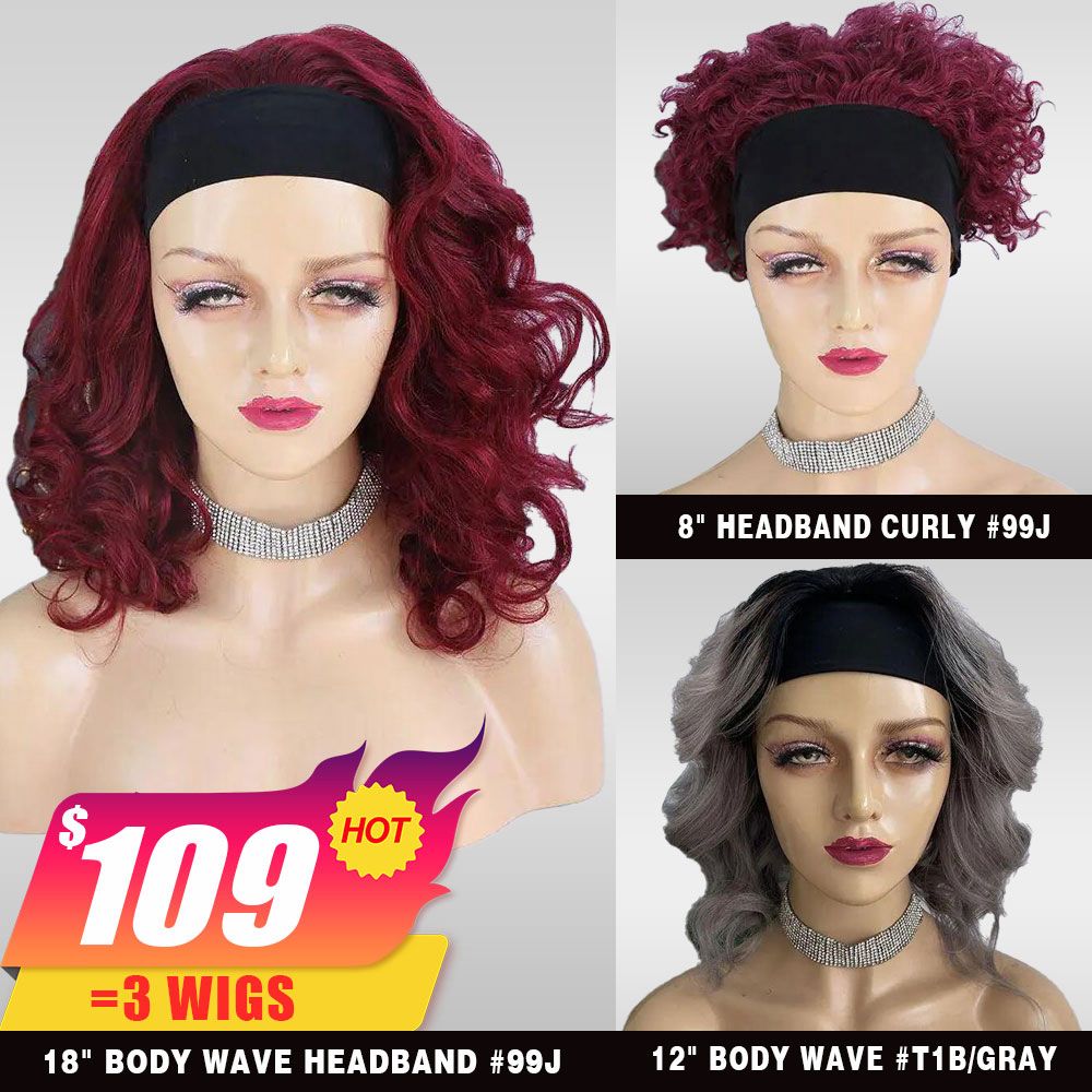 [$109] 3 Hair Units 18 inches 130% density Body Wave Medium Cap Size