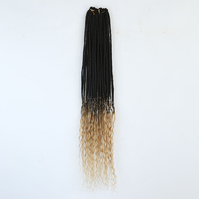 Crochet Braids With Double Drawn Burmese Human Hair Curls #27 Color