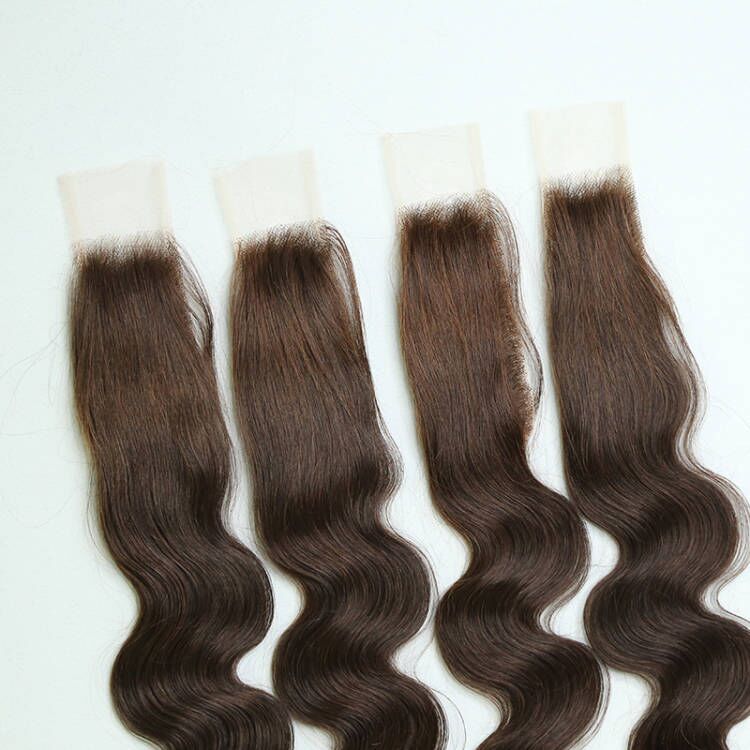 2x6 HD Lace Closure #2 Color Chocolate Brown Body Wave
