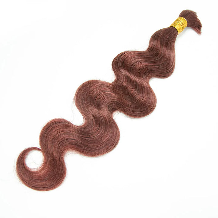 #33 Dark Auburn Bulk Human Braiding Hair 