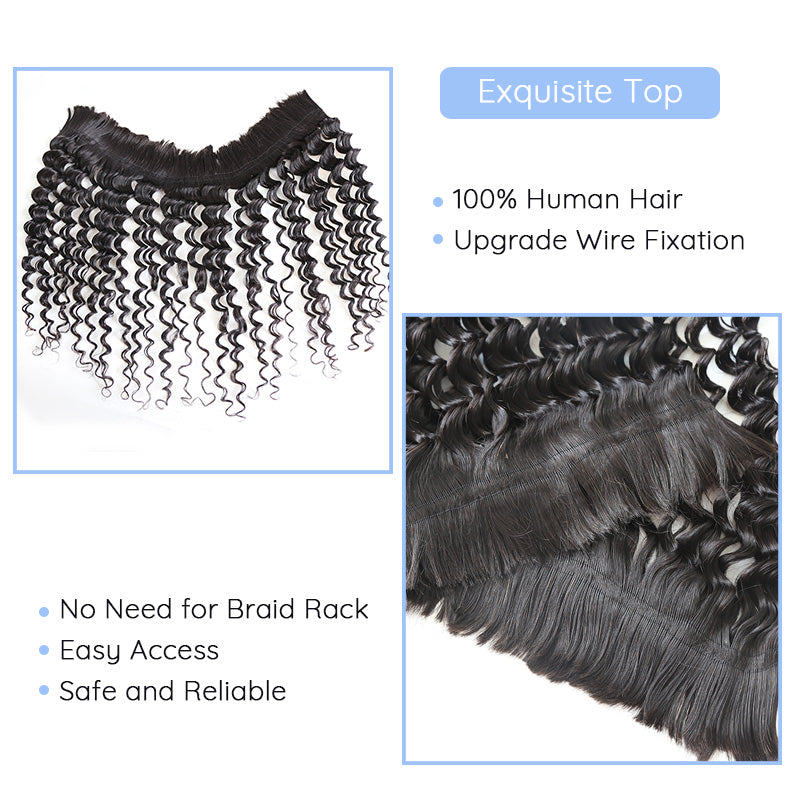 Deep Wave short bohemian box braids