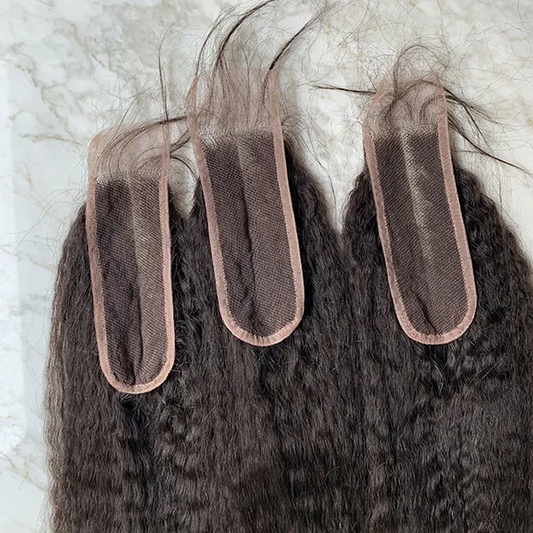 2x6 HD Lace Closure Kinky Straight Human Hair