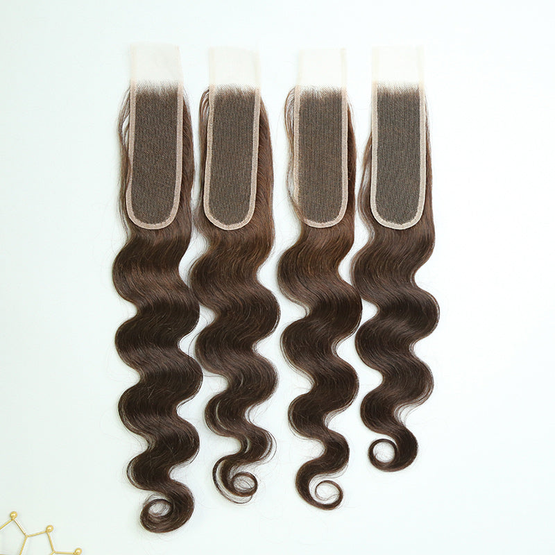 2x6 HD Lace Closure #2 Color Chocolate Brown Body Wave