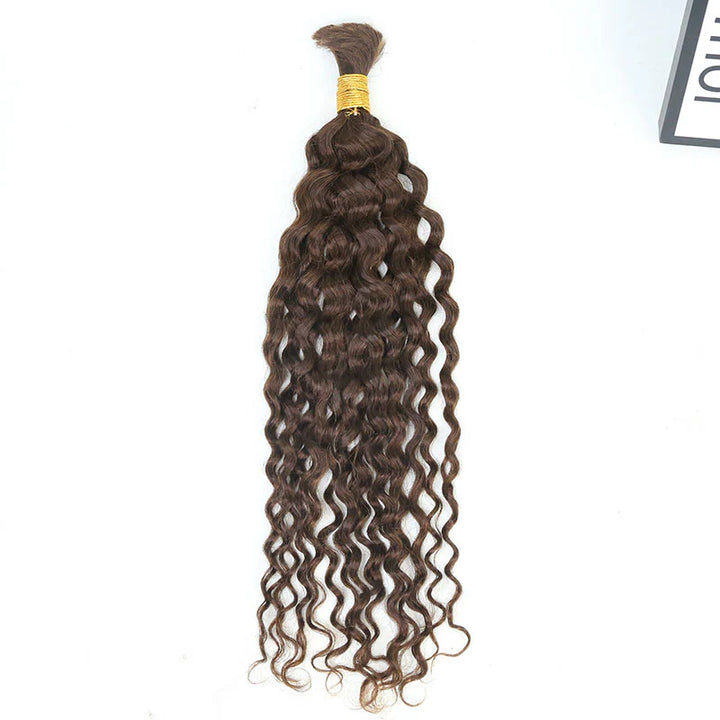 Wholesale-Colored Water Wave Bulk Human Braiding Hair