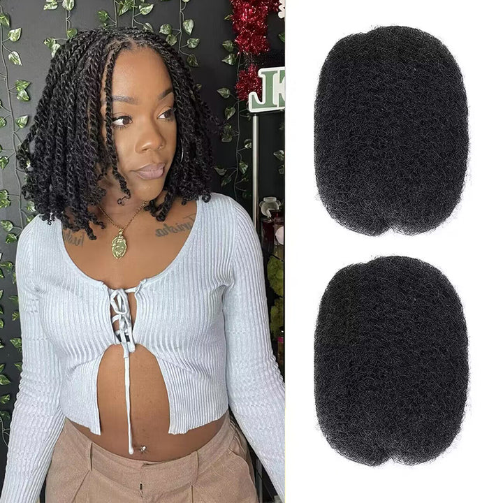 Afro Kinky Bulk 100% Human Hair Natural Black
