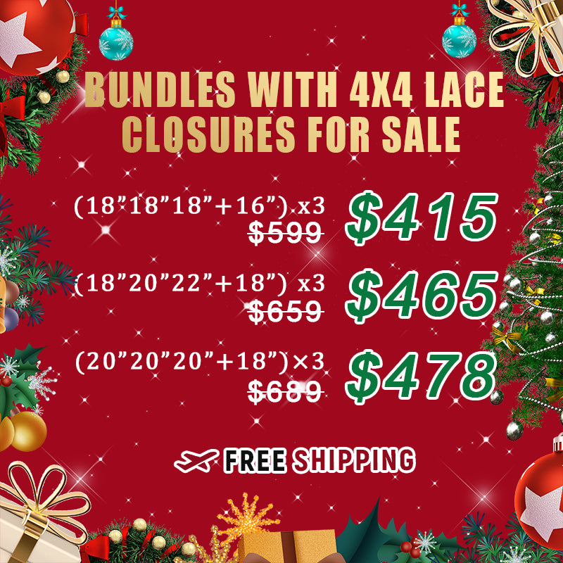 Bundle Deals | Bundles with 4x4 Lace Closures For Sale