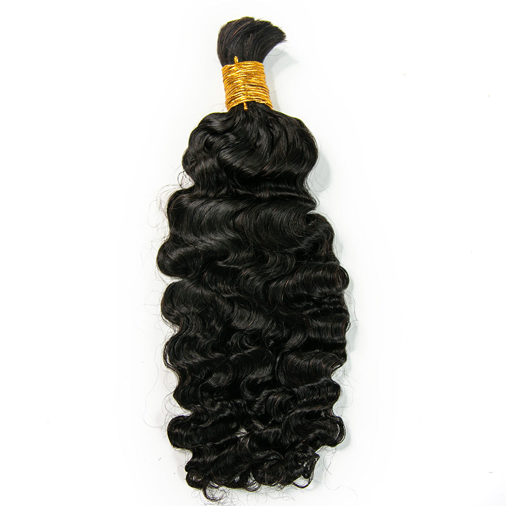 Bulk Human Hair For Braiding Water Deep Wave