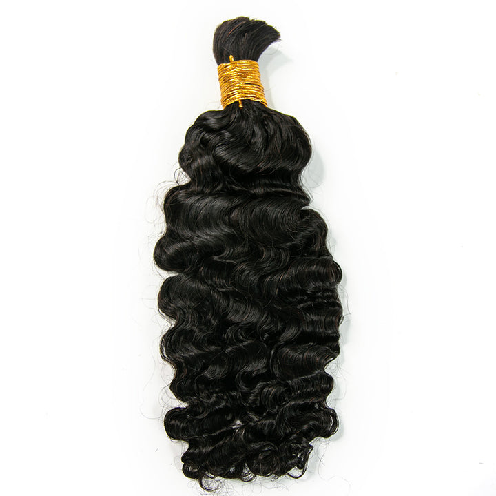 Bulk Human Hair For Braiding Water Deep Wave