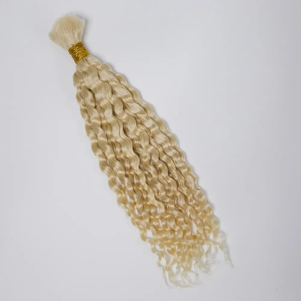 #613 white gold bulk human hair