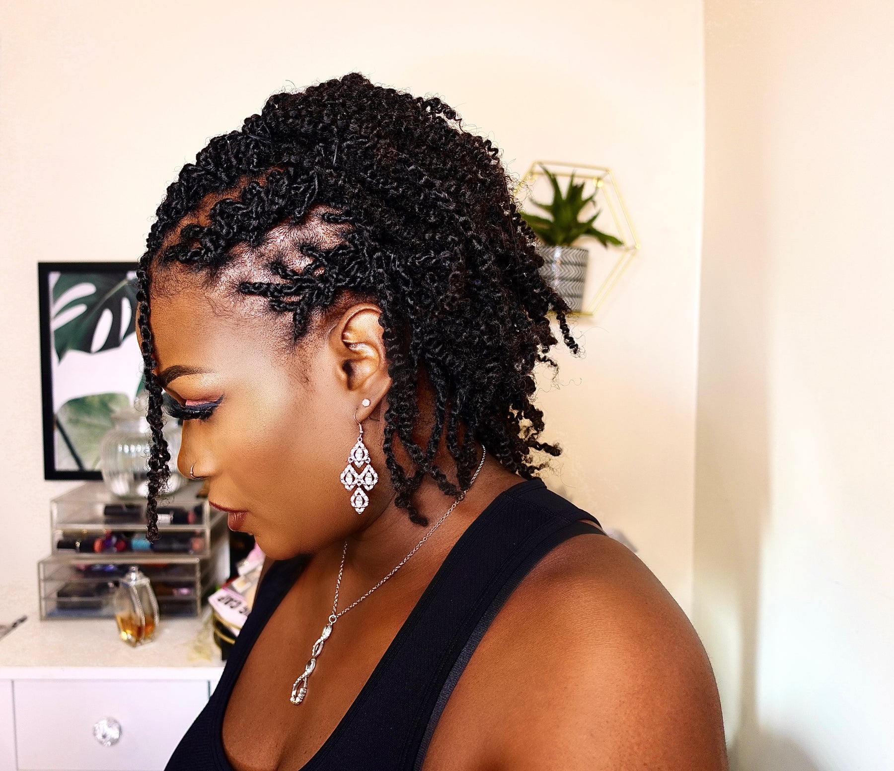 Spring Afro EAYON Pre-Separated Spring Afro Twists Human Braiding Hair Extensions ...