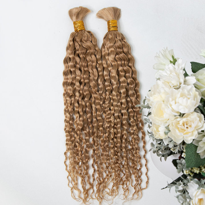 Bulk Human Hair For Braiding #27/ #30/ #4 Spanish Curly