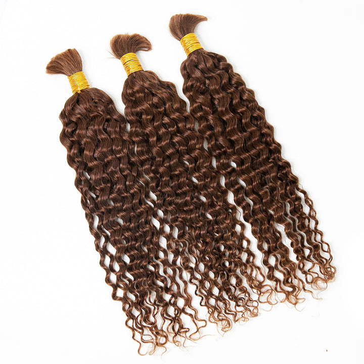 Bulk Human Hair For Braiding #27/ #30/ #4 Spanish Curly