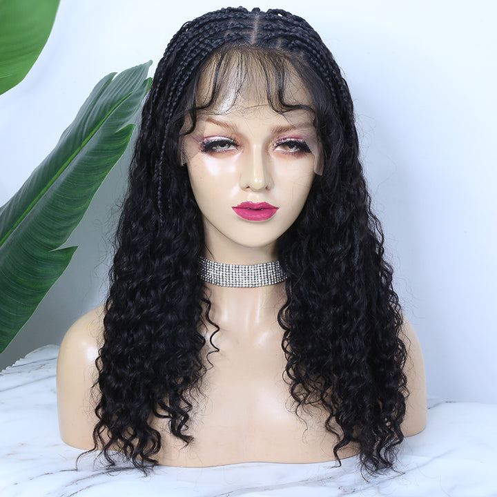 20 Inch Full HD Lace Crochet Knotless Bohemian Braided Wig 