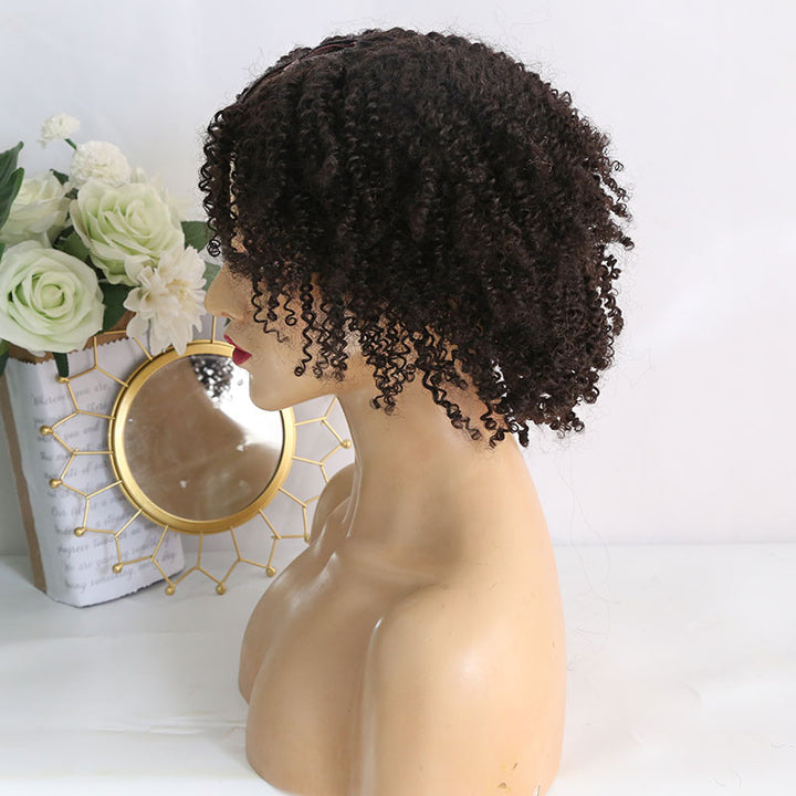10 inches 150% density Linky Curly Medium Cap Size