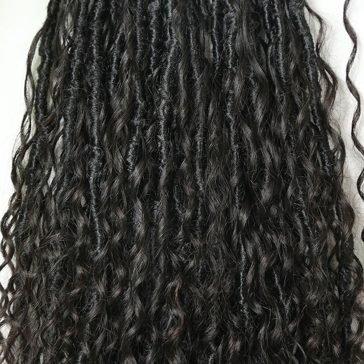 26 Inch Boho Faux Locs Crochet Hair With Loose Ends