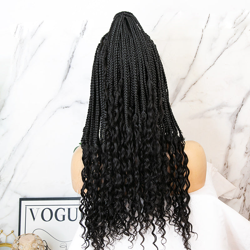 long boho knotless braids