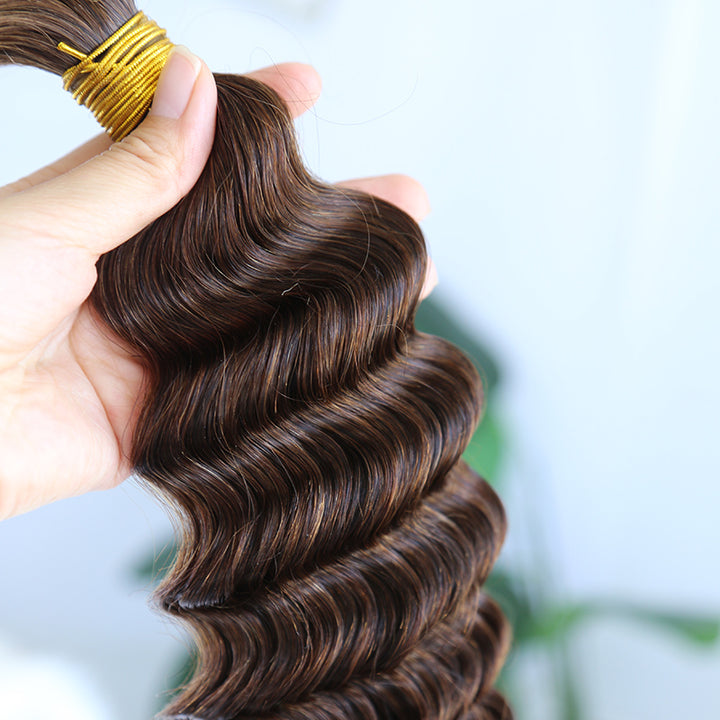 #4 bulk human hair for micro braids