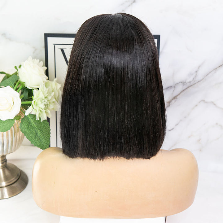 Pre-Cut Wear To Go BOB HD Clear Lace Wig Human Hair