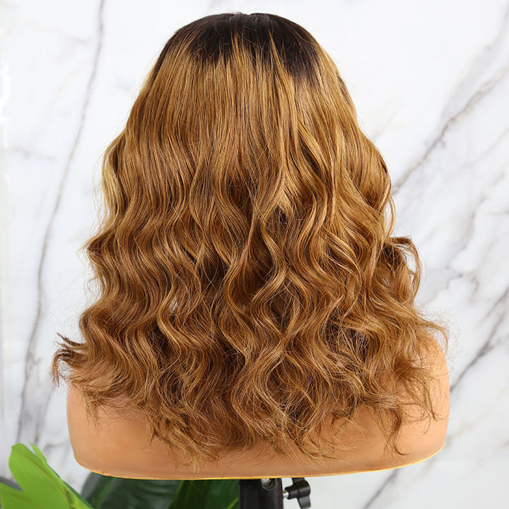 Ombre Honey Blonde Body Wave 5x5 Lace Closure Wig