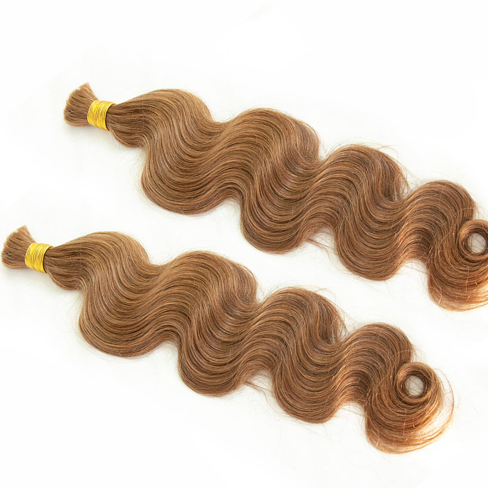 Light Brown #30 Human Braiding Hair Body Wave