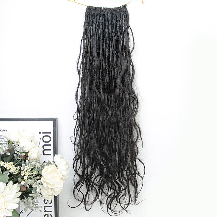 Wholesale-Crochet Boho Locs  Hair With Body Wave Human Hair French Curls 22"-26"