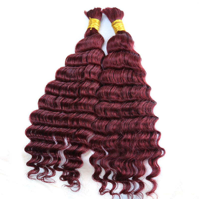 deep wave human hair extensions no weft