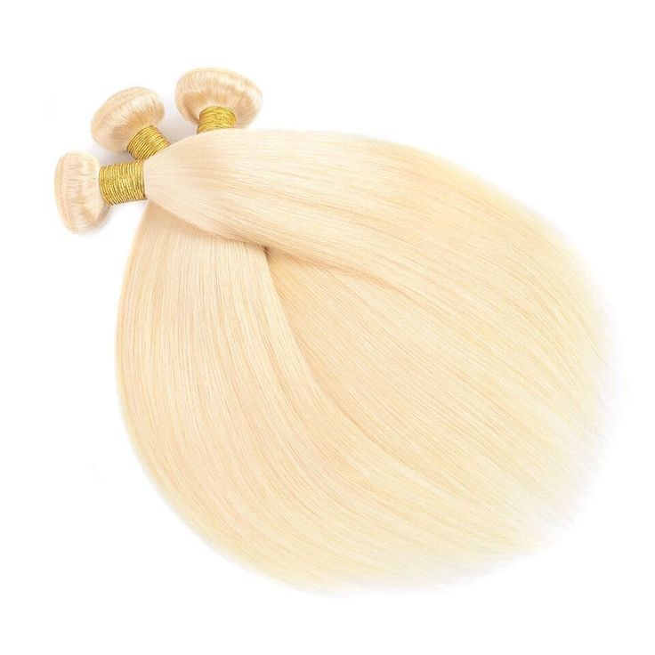 #613 Blonde Bundles With 13x4 Lace Frontal Silky Straight Human Hair