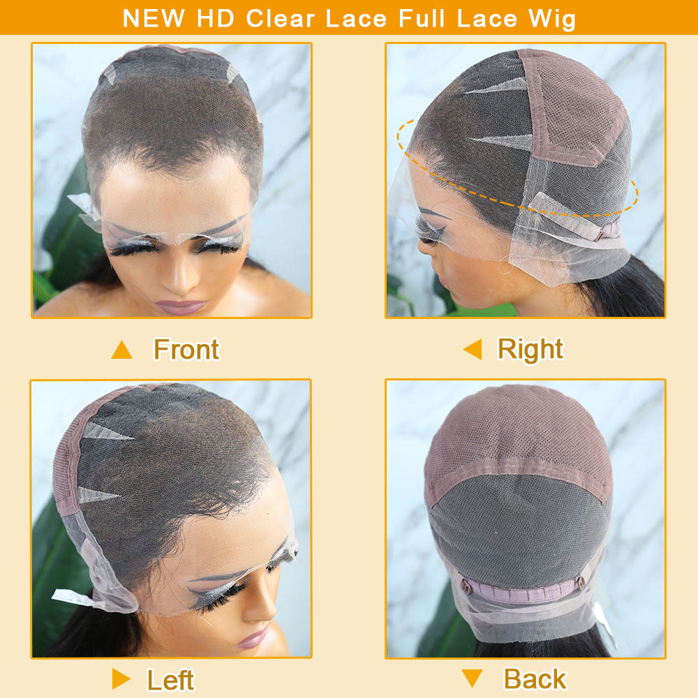 NEW HD Swiss Lace Full Lace Wig Yaki Straight FWYK 1 Eayonhair