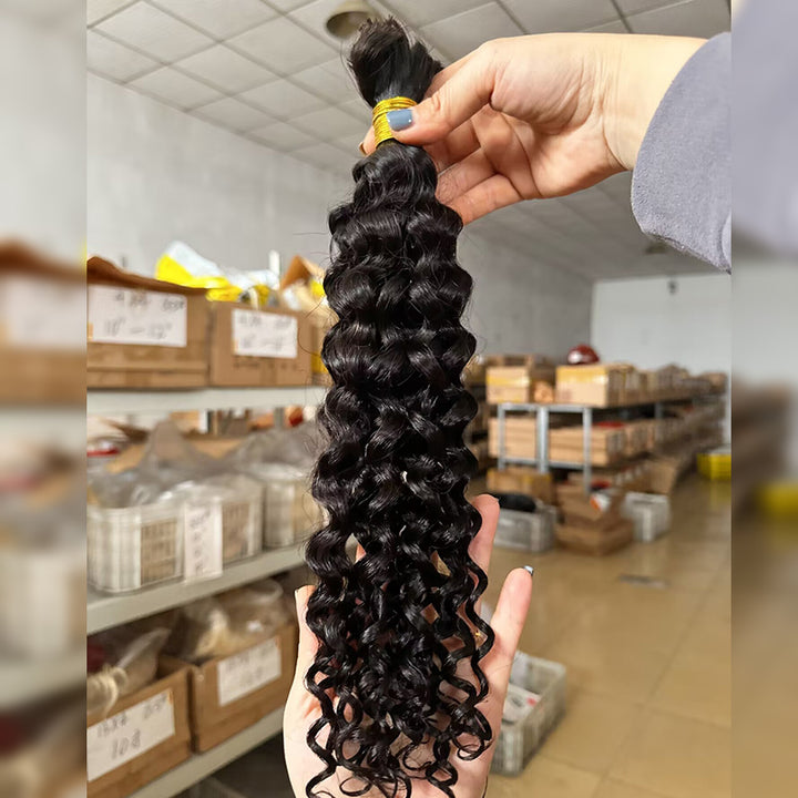 etsy100 human hair bundles bulk for braids