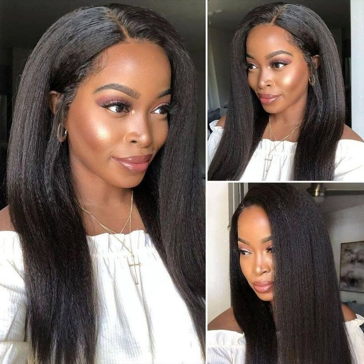 NEW HD Swiss Lace Full Lace Wig Yaki Straight FWYK-1