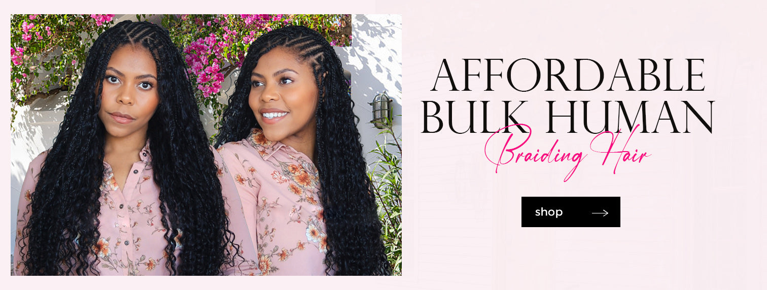 affordable bulk human braiding hair
