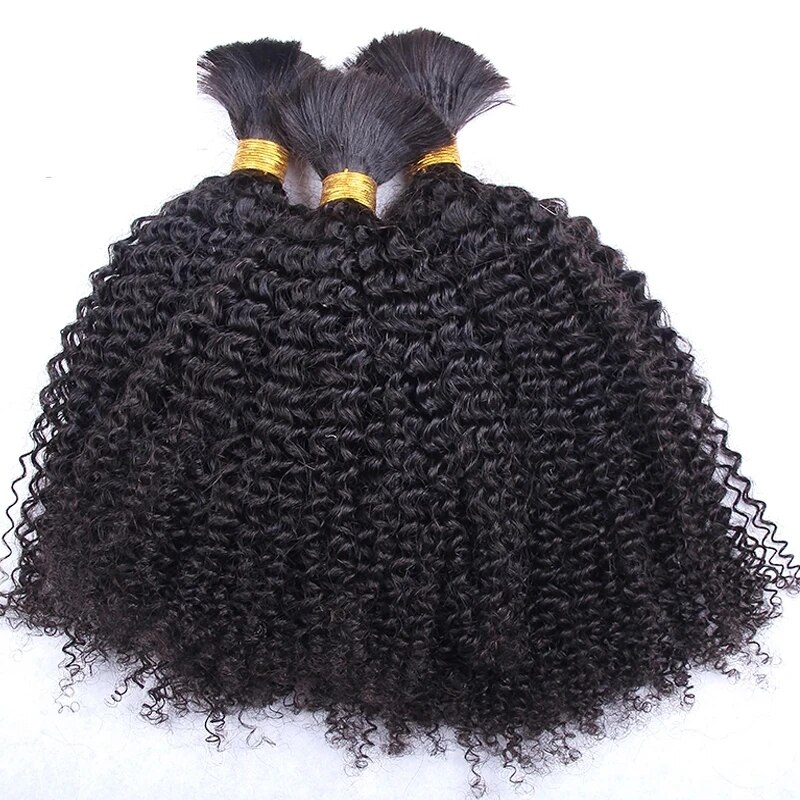 afro curly 100 human braiding hair