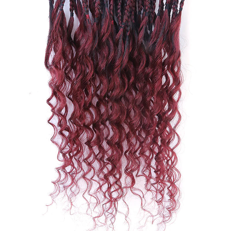 human curly hair for boho braids