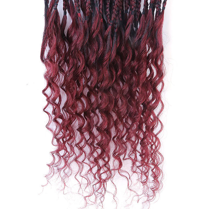 human curly hair for boho braids