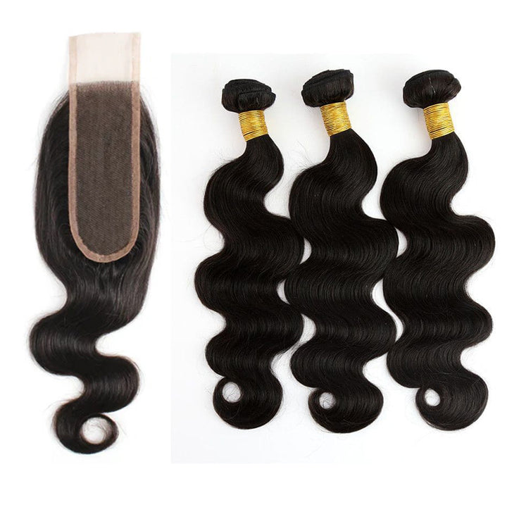 Bundles With 2x6 HD Lace Closure Body Wave Human Hair