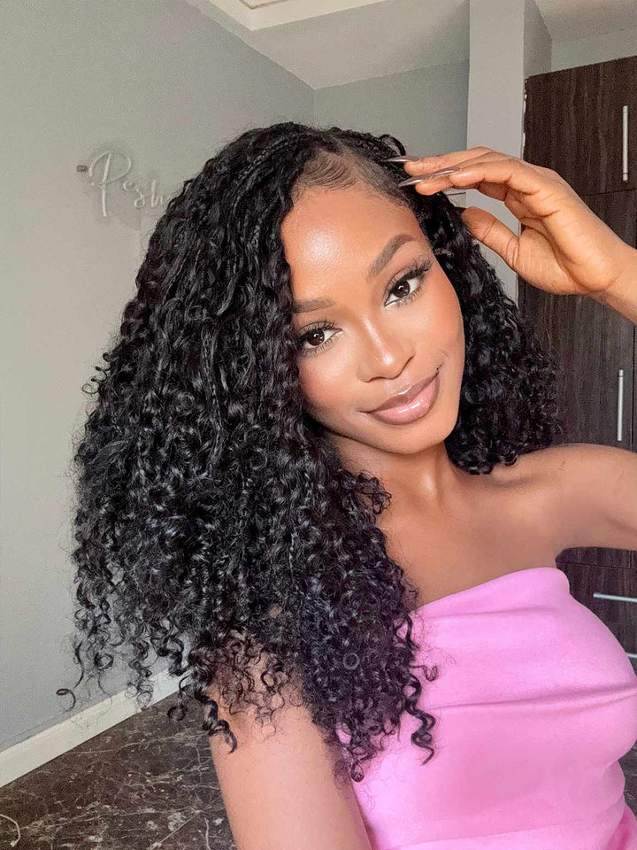 Bulk Human Hair For Braiding Deep Curly