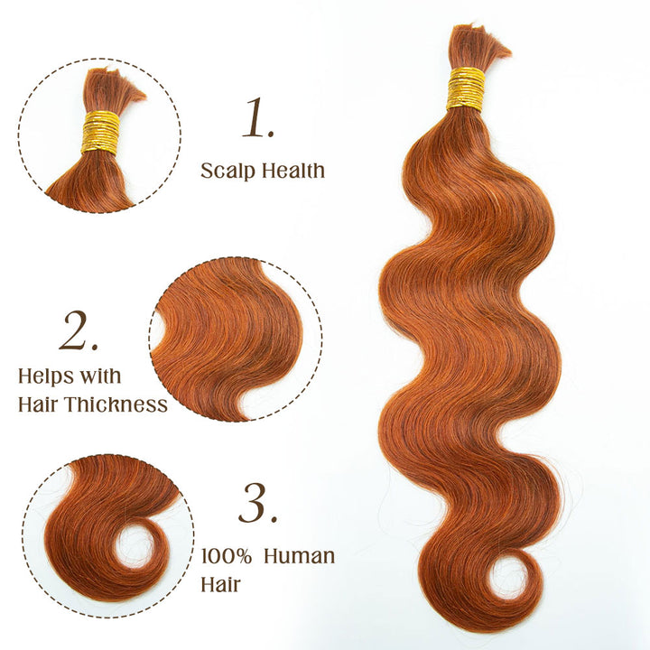 ginger color human hair