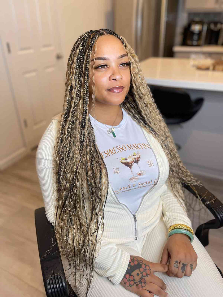 Ombre T1B/27 Deep Curly Bulk Human Hair For Braiding